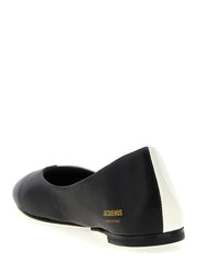 Baletní boty Jacquemus Bicolor z ovčí kůže
