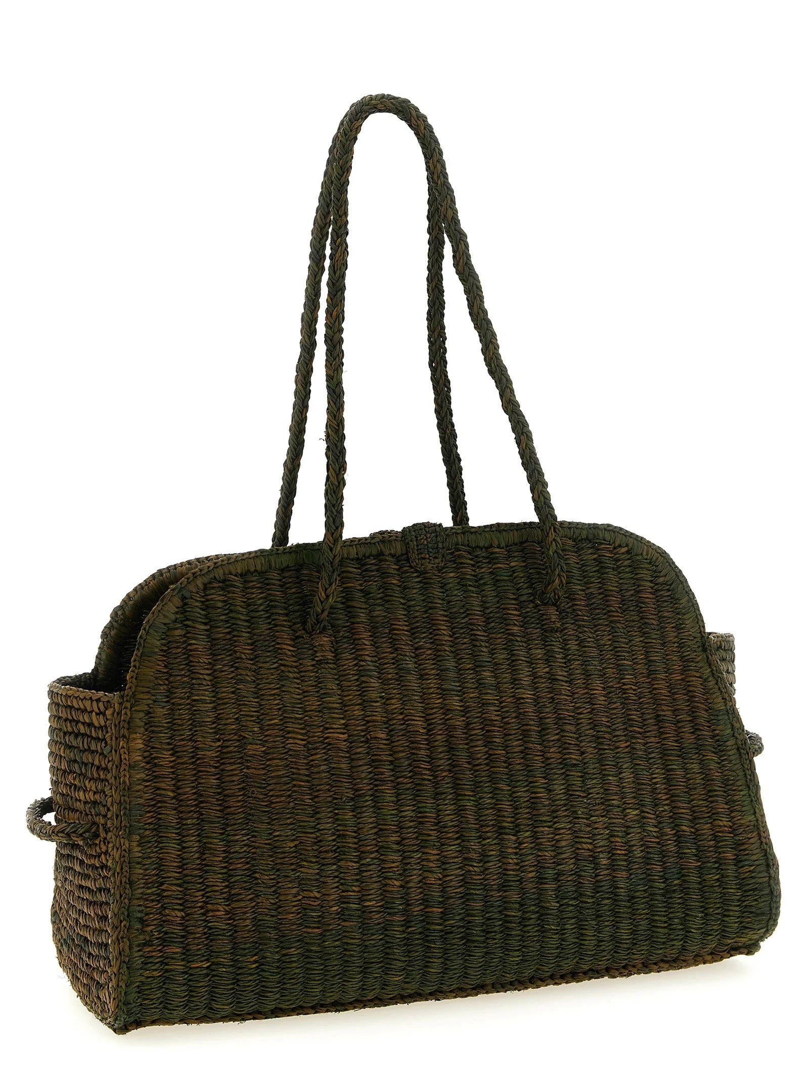 Jacquemus Bicolor Raffia Tote Bag