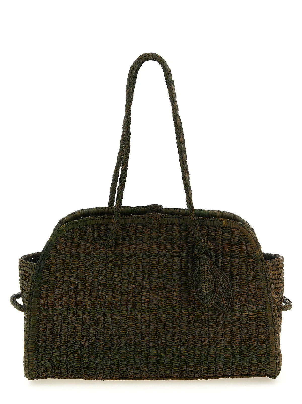 Jacquemus Bicolor Raffia Tote Bag