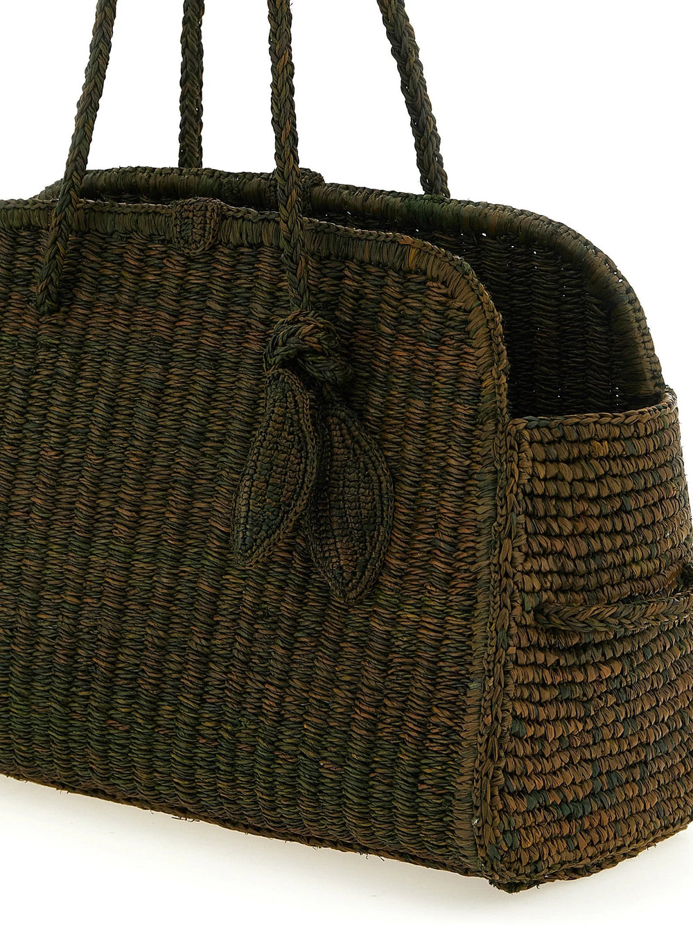 Jacquemus Bicolor Raffia Tote Bag
