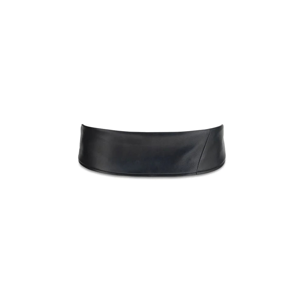 Jacquemus Black Calf Leather Bos Taurus High-Waist Belt