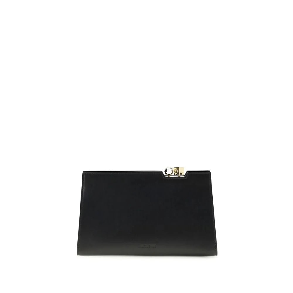 Jacquemus Black Calf Leather Bos Taurus Shoulder Bag