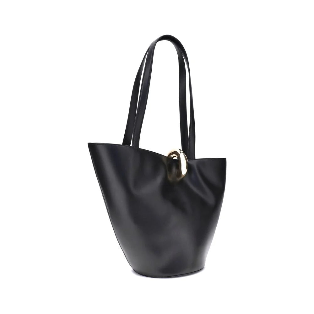 Jacquemus Black Calf Leather Bos Taurus Shoulder Bag