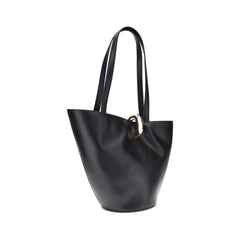 Jacquemus Black Calf Leather Bos Taurus Shoulder Bag