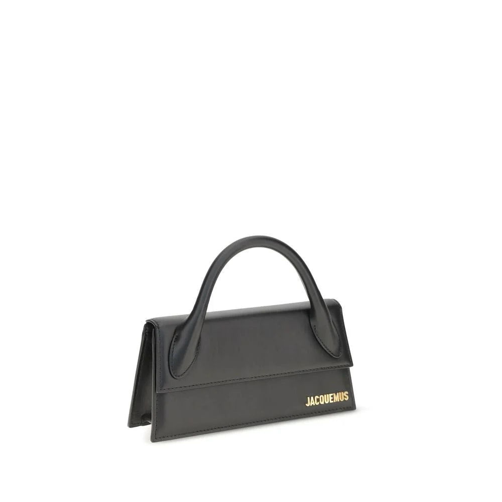 Bolsa de Ombro em Pele de Vitelo Bos Taurus Preta Jacquemus