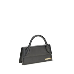 Bolsa de Ombro em Pele de Vitelo Bos Taurus Preta Jacquemus