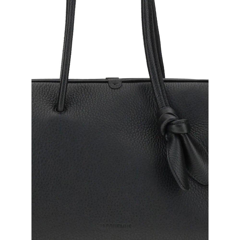 Jacquemus Black Calf Leather Bos Taurus Shoulder Bag