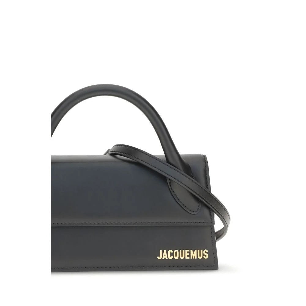 Bolsa de Ombro em Pele de Vitelo Bos Taurus Preta Jacquemus