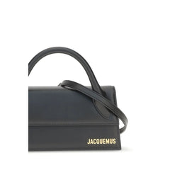 Bolsa de Ombro em Pele de Vitelo Bos Taurus Preta Jacquemus