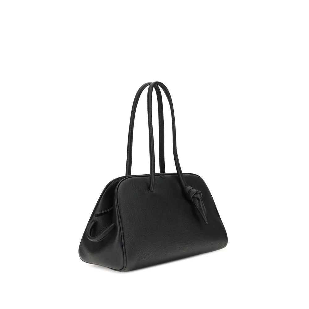 Jacquemus Black Calf Leather Bos Taurus Shoulder Bag