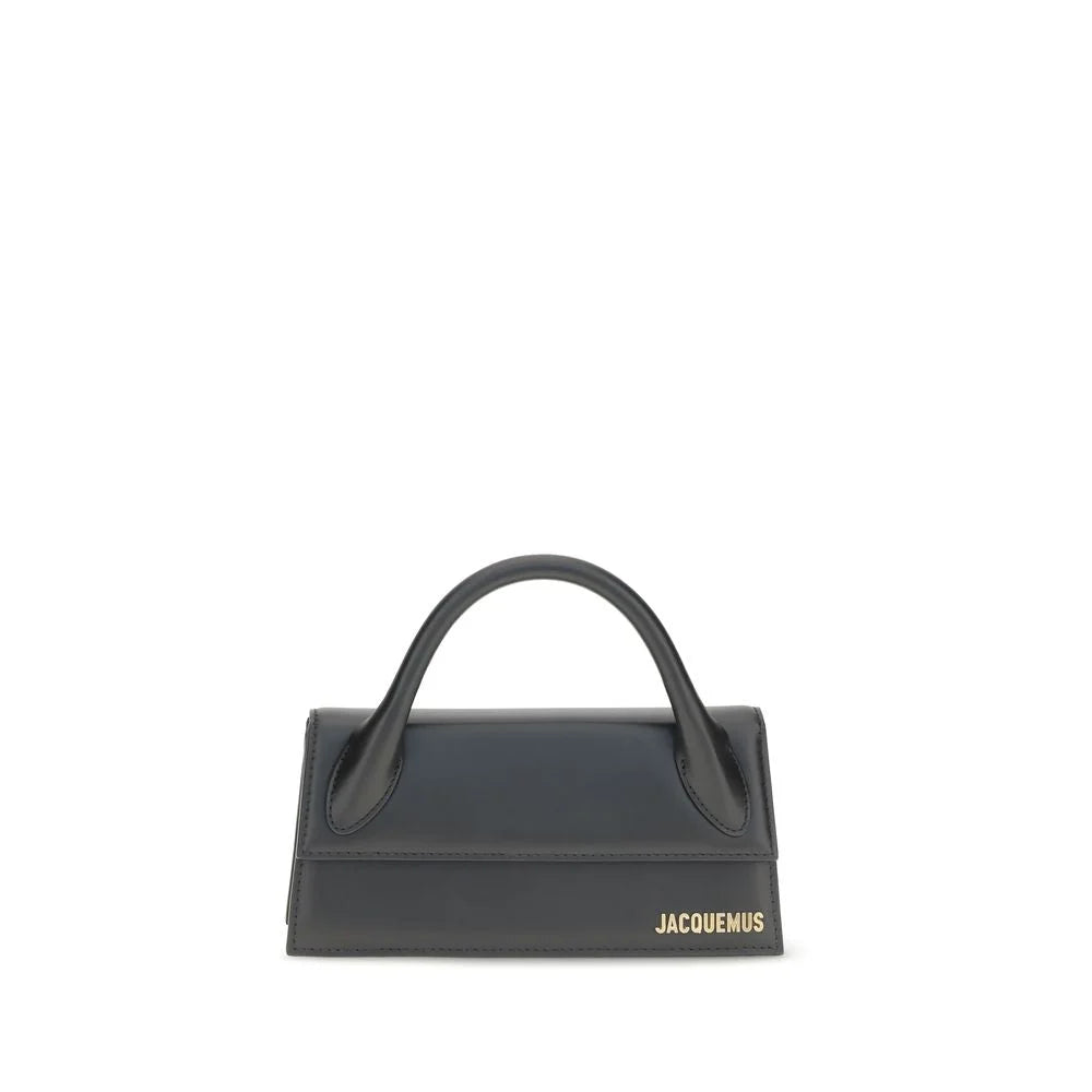 Bolsa de Ombro em Pele de Vitelo Bos Taurus Preta Jacquemus