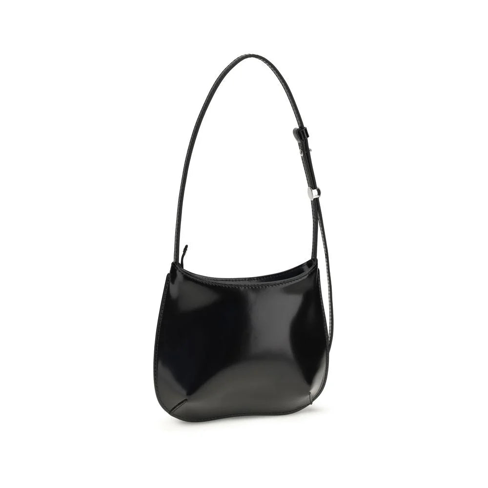 Jacquemus Black Calf Leather Bos Taurus Shoulder Bag - Shoulder Bags