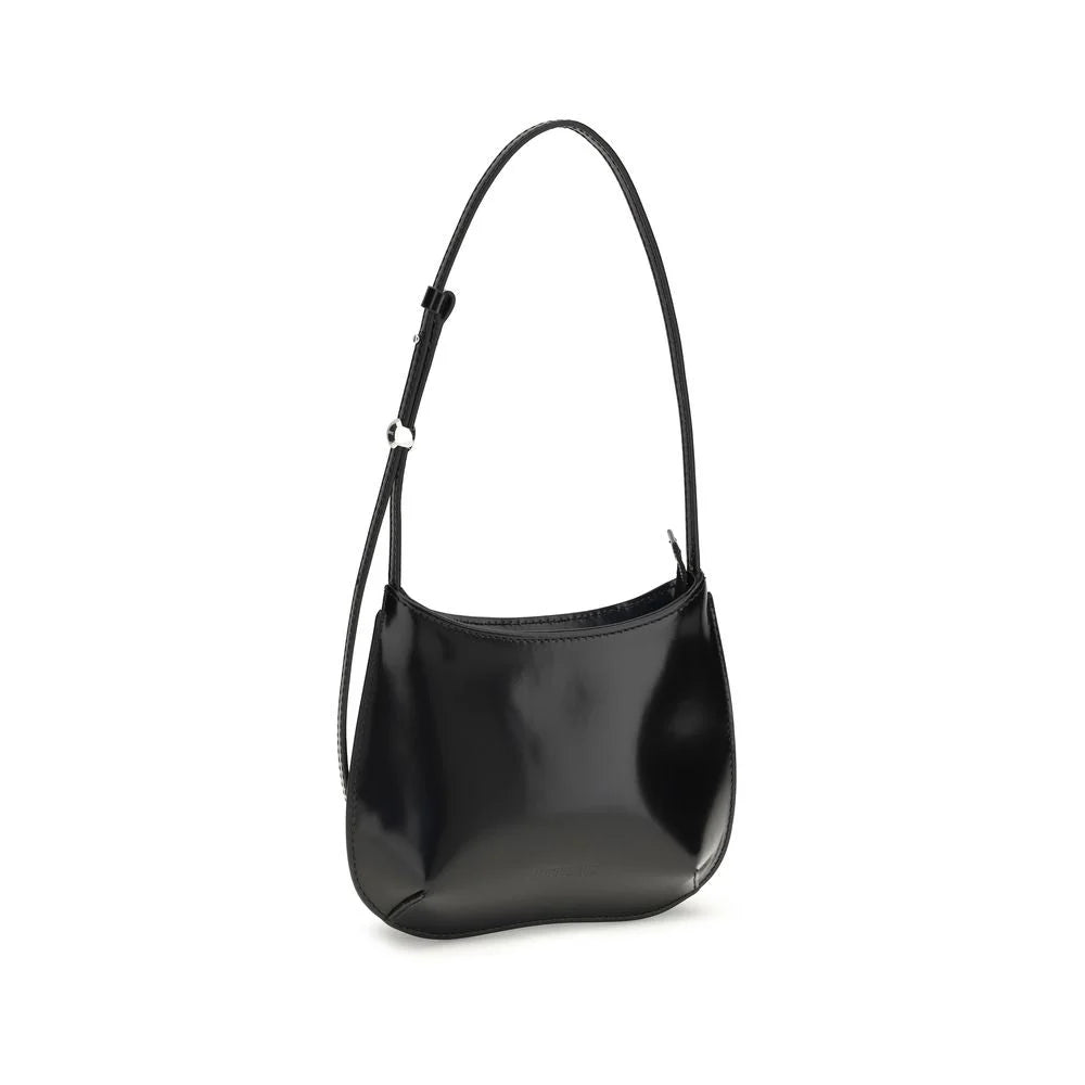 Jacquemus Black Calf Leather Bos Taurus Shoulder Bag - Shoulder Bags