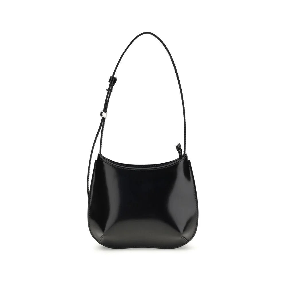 Jacquemus Black Calf Leather Bos Taurus Shoulder Bag - Shoulder Bags
