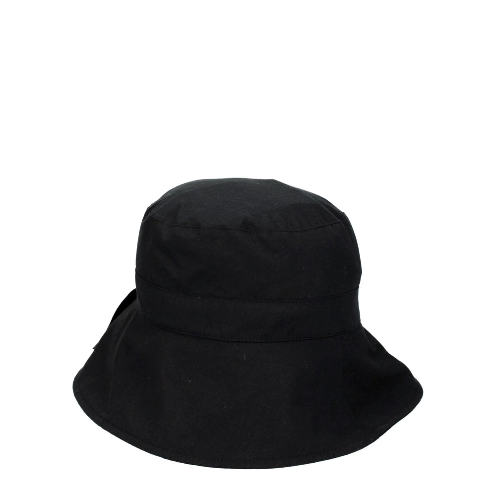 Jacquemus Black Cotton Bucket Hats - 58 cm|M