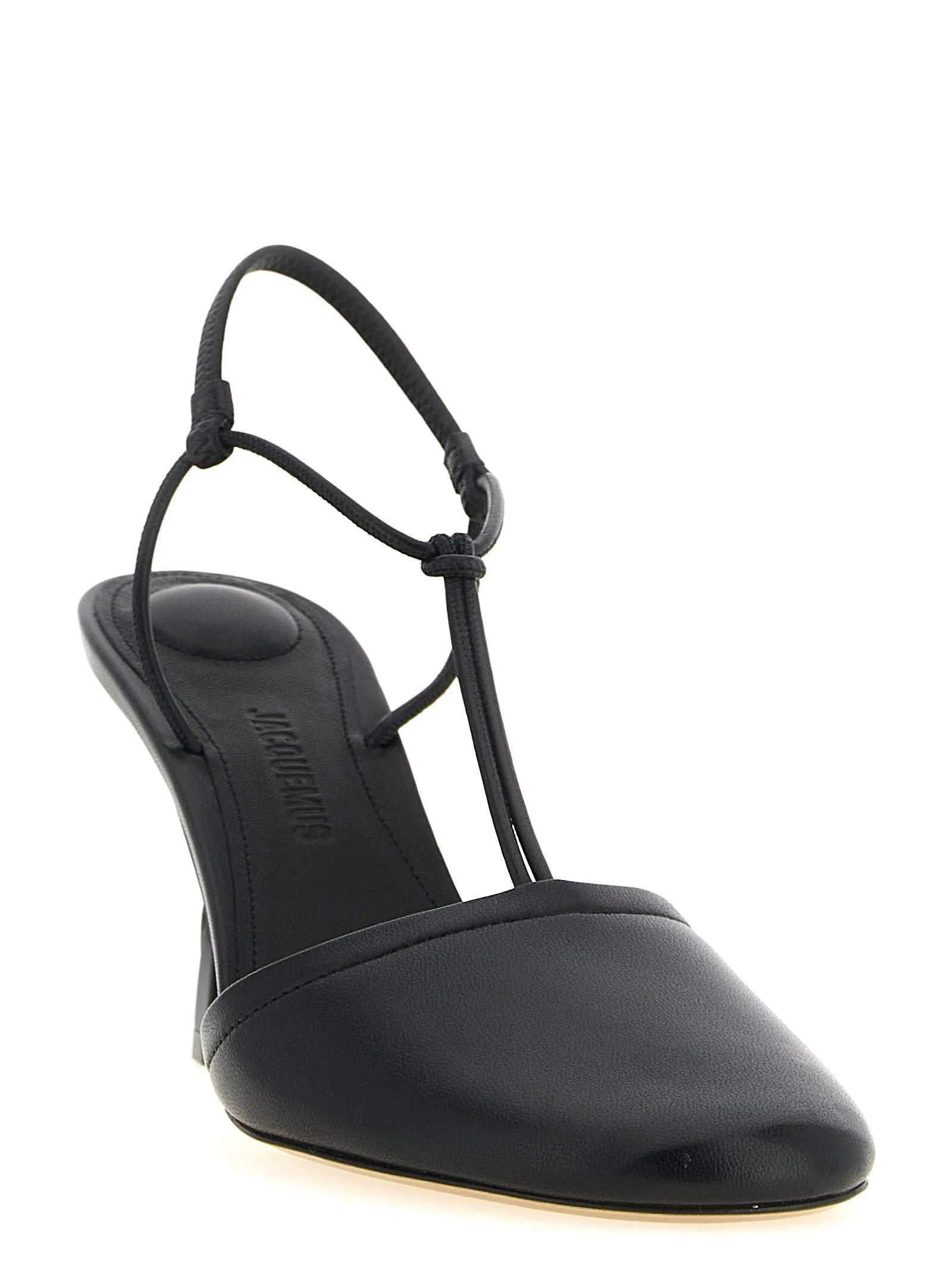 Jacquemus Black Lamb Leather High Heel Pumps
