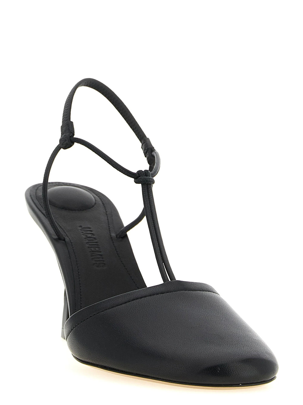 Jacquemus Black Lamb Leather High Heel Pumps