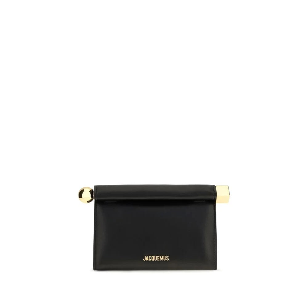 Jacquemus Black Lamb Ovis Aries Aries Clutch Bag