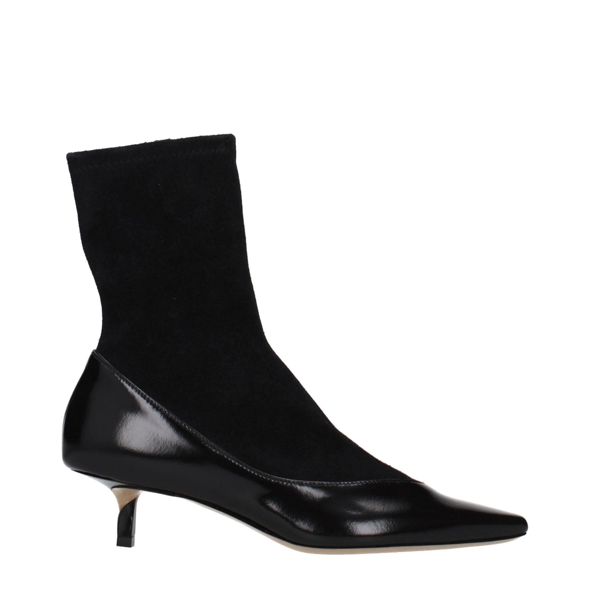 Jacquemus Black Leather Ankle Boots - EU36/US6