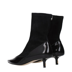 Jacquemus Black Leather Ankle Boots - EU36/US6