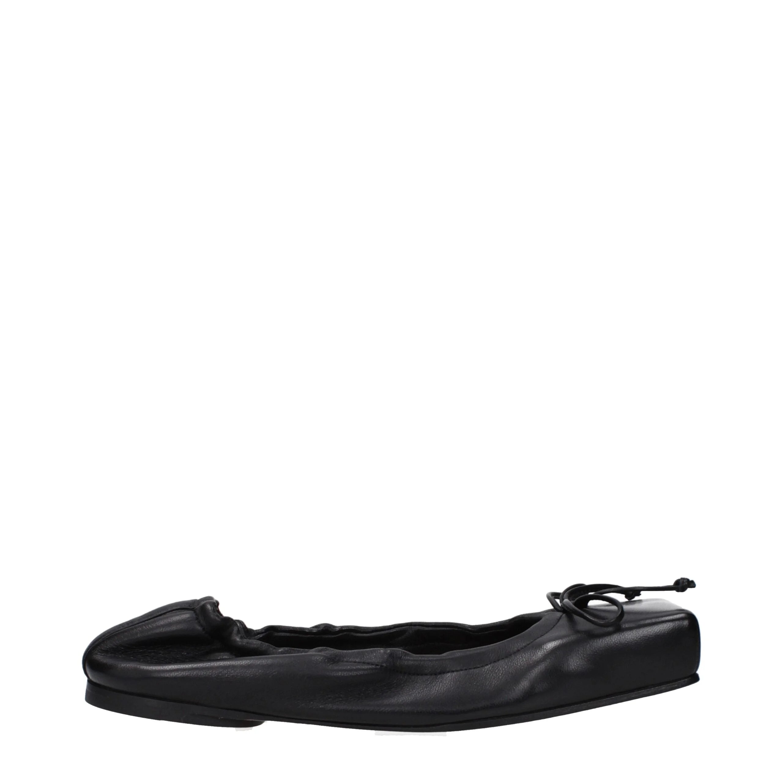 Jacquemus Black Leather Ballet Flats - EU36/US6