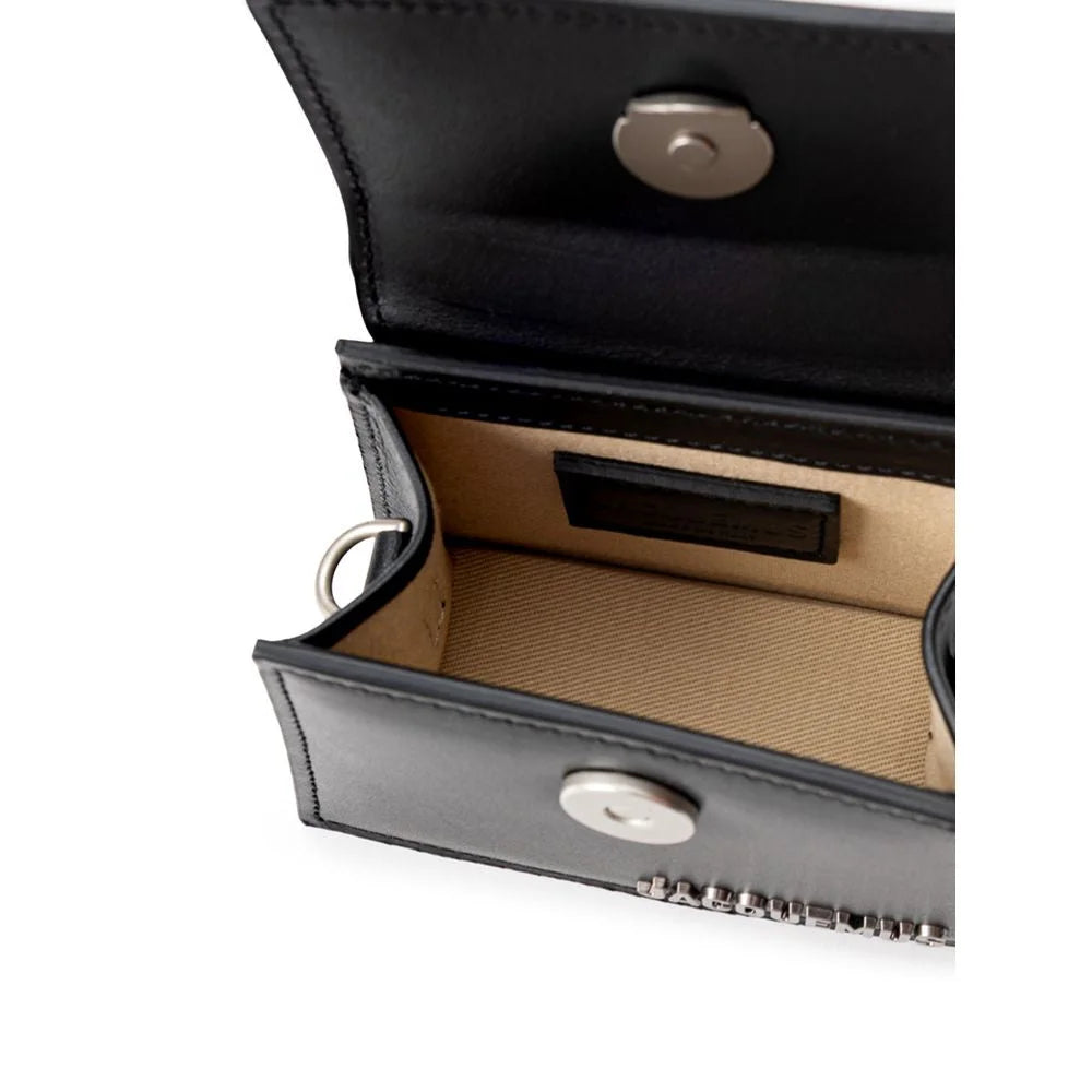 Jacquemus Black Leather Handbag - Cross Body Bags