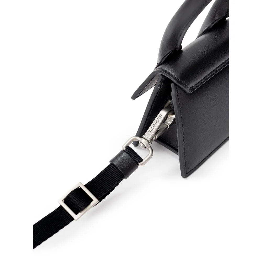 Jacquemus Black Leather Handbag - Cross Body Bags