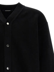 Jacquemus Black Merino Wool Cardigan