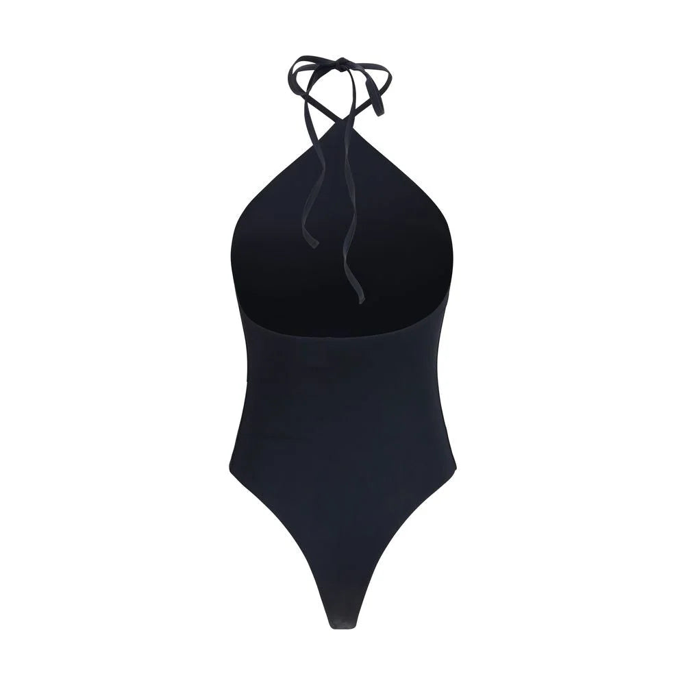 Jacquemus Black Polyamide One-Piece Swimsuit