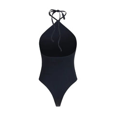 Jacquemus Black Polyamide One-Piece Swimsuit