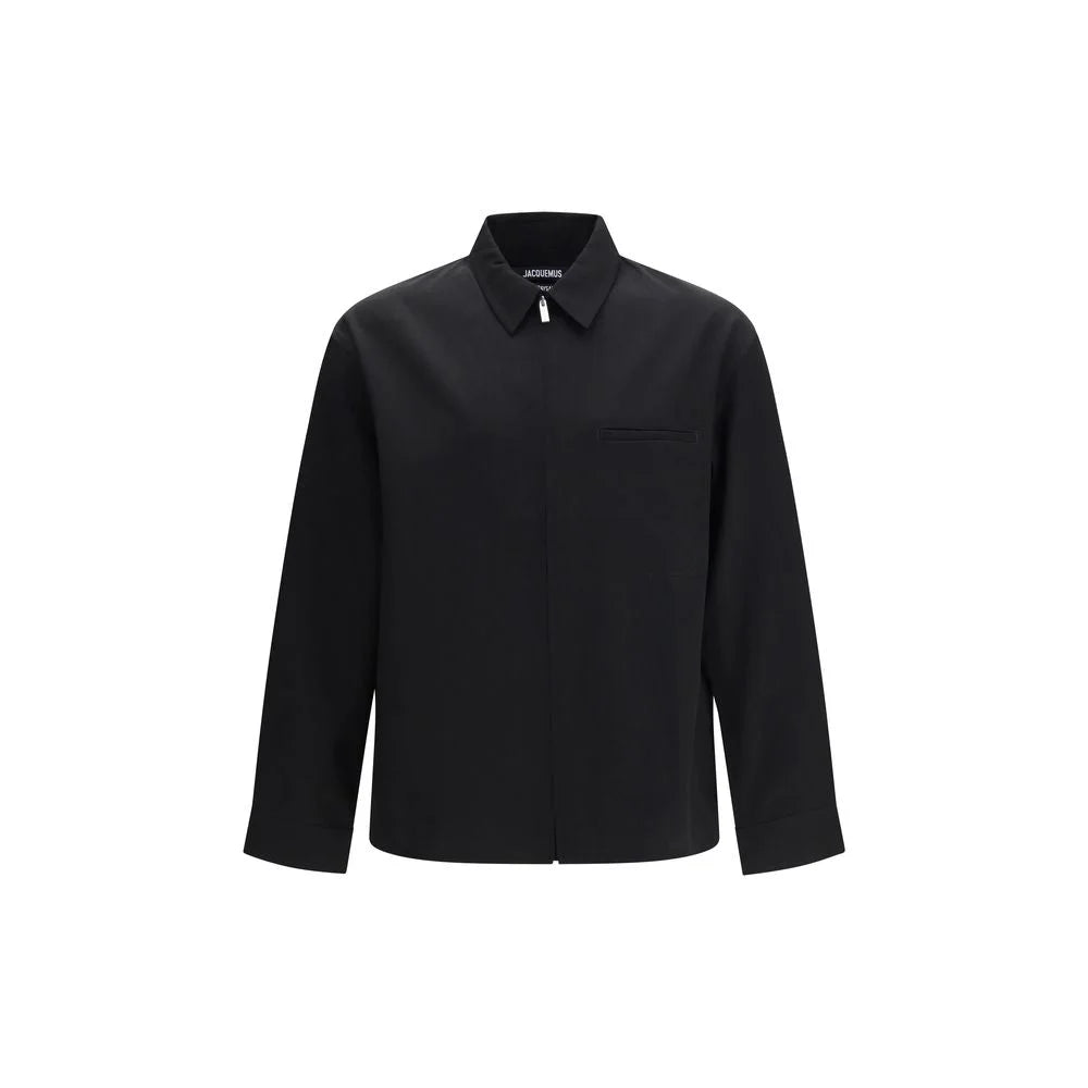 Jacquemus Black Wool Oves Aries Shirt - IT48 | M