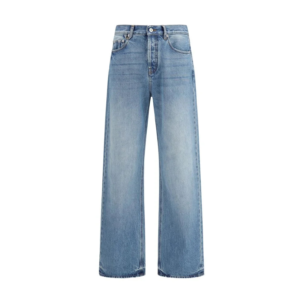 Jacquemus Blue Cotton Jeans Denim