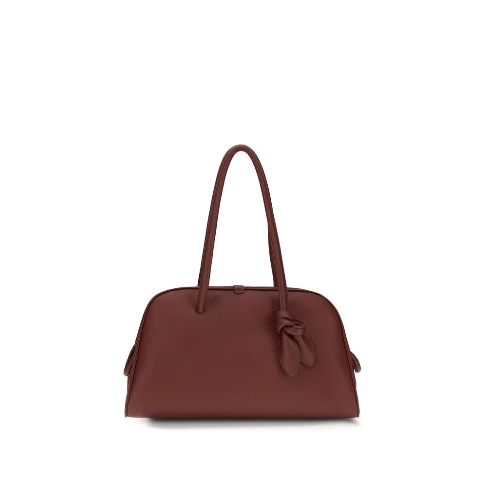 Jacquemus Bordeaux Calf Leather Bos Taurus Handbag