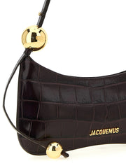 Jacquemus Bordeaux Calfskin Shoulder Bag