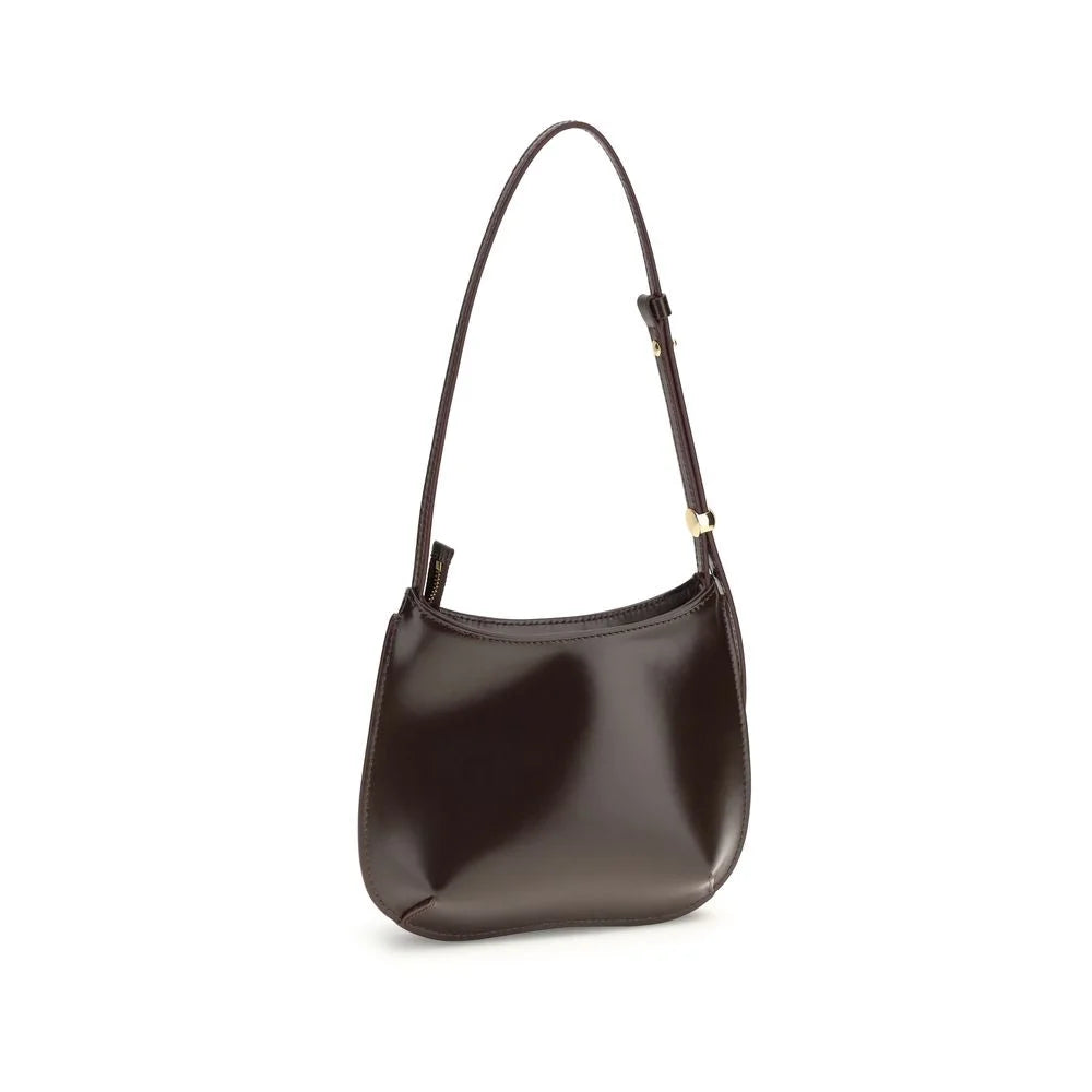 Jacquemus Brown Calf Leather Bos Taurus Shoulder Bag - Shoulder Bags
