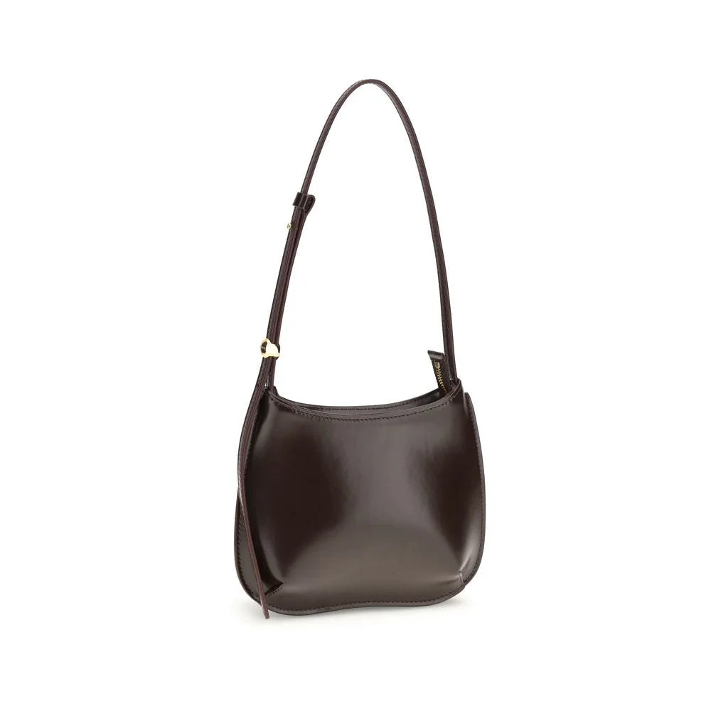 Jacquemus Brown Calf Leather Bos Taurus Shoulder Bag - Shoulder Bags