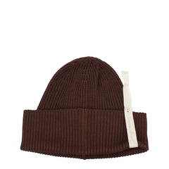 Jacquemus Brown Cotton Beanie - UNI