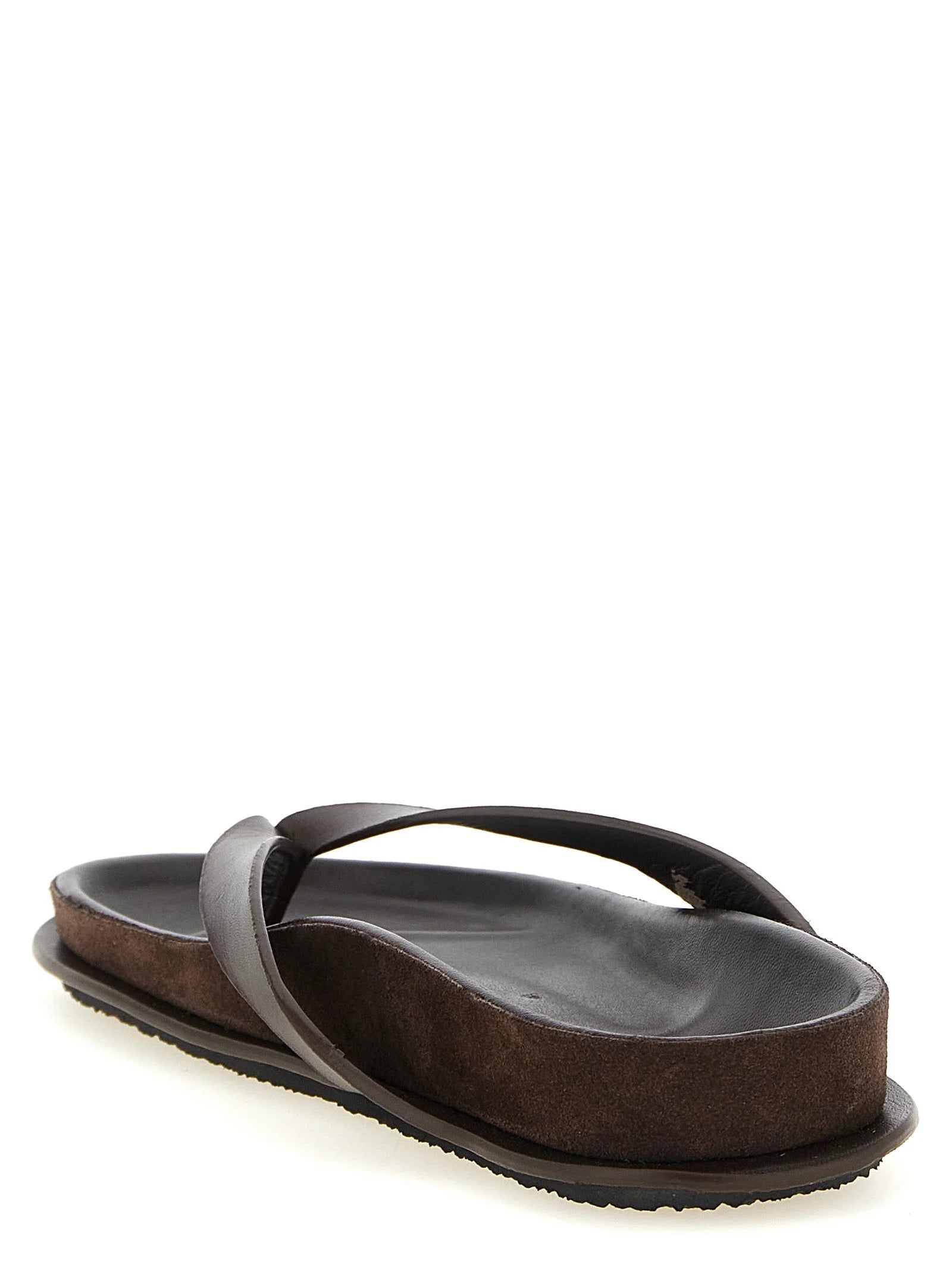Jacquemus Brown Cowhide Slides - EU40/US10