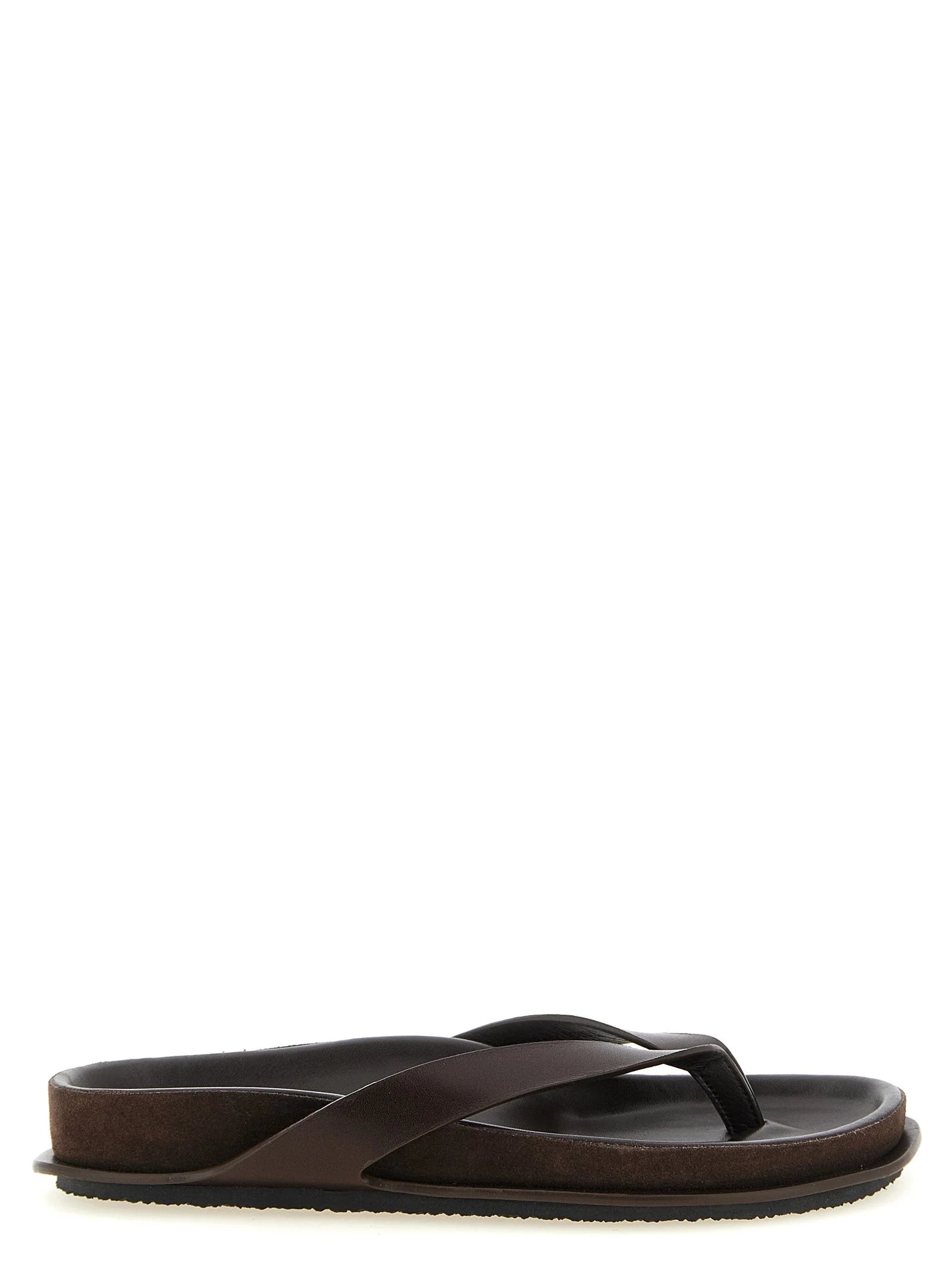 Jacquemus Brown Cowhide Slides - EU40/US10