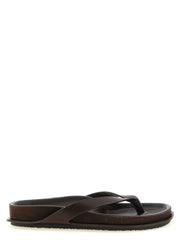 Jacquemus Brown Cowhide Slides - EU40/US10
