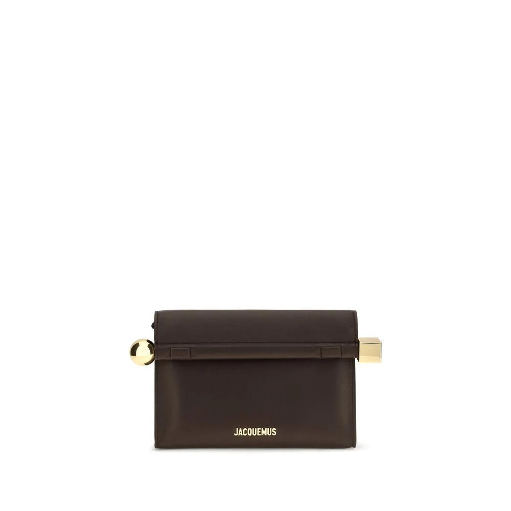 Jacquemus Brown Lamb Ovis Aries Aries Clutch Bag