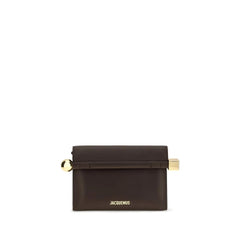Jacquemus Brown Lamb Ovis Aries Aries Clutch Bag