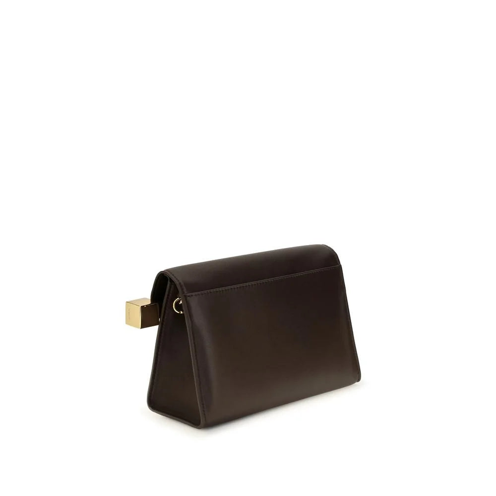 Jacquemus Brown Lamb Ovis Aries Aries Clutch Bag