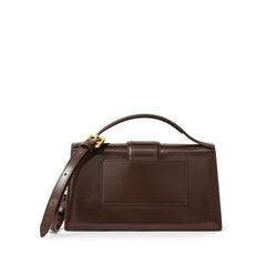 Jacquemus Brown Leather Le Grand Bambino Handbag - Shoulder Bags