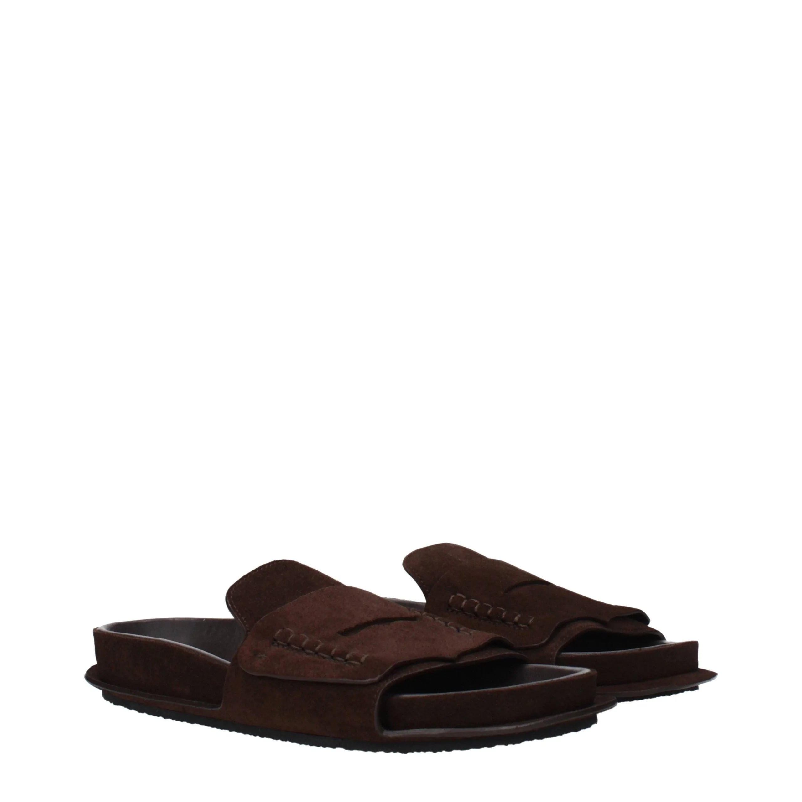 Jacquemus Brown Leather Slippers - EU36/US6