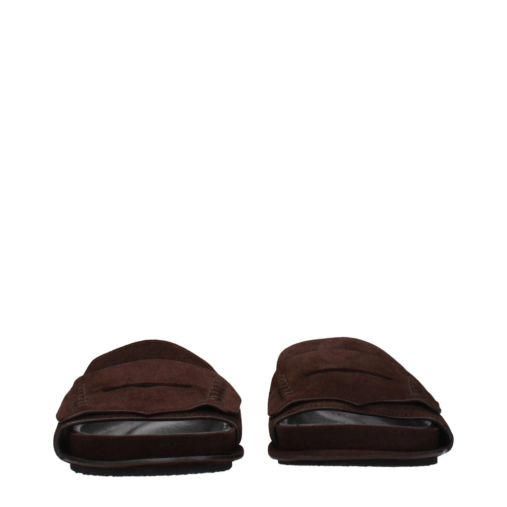 Jacquemus Brown Leather Slippers - EU36/US6