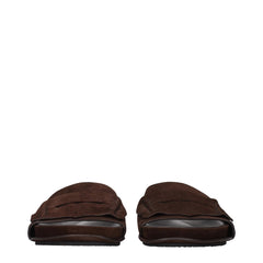 Jacquemus Brown Leather Slippers Sandals - EU42/US9