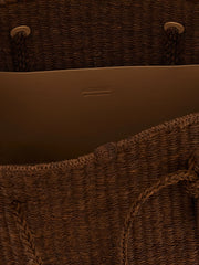 Jacquemus Brown Raffia Tote Bag
