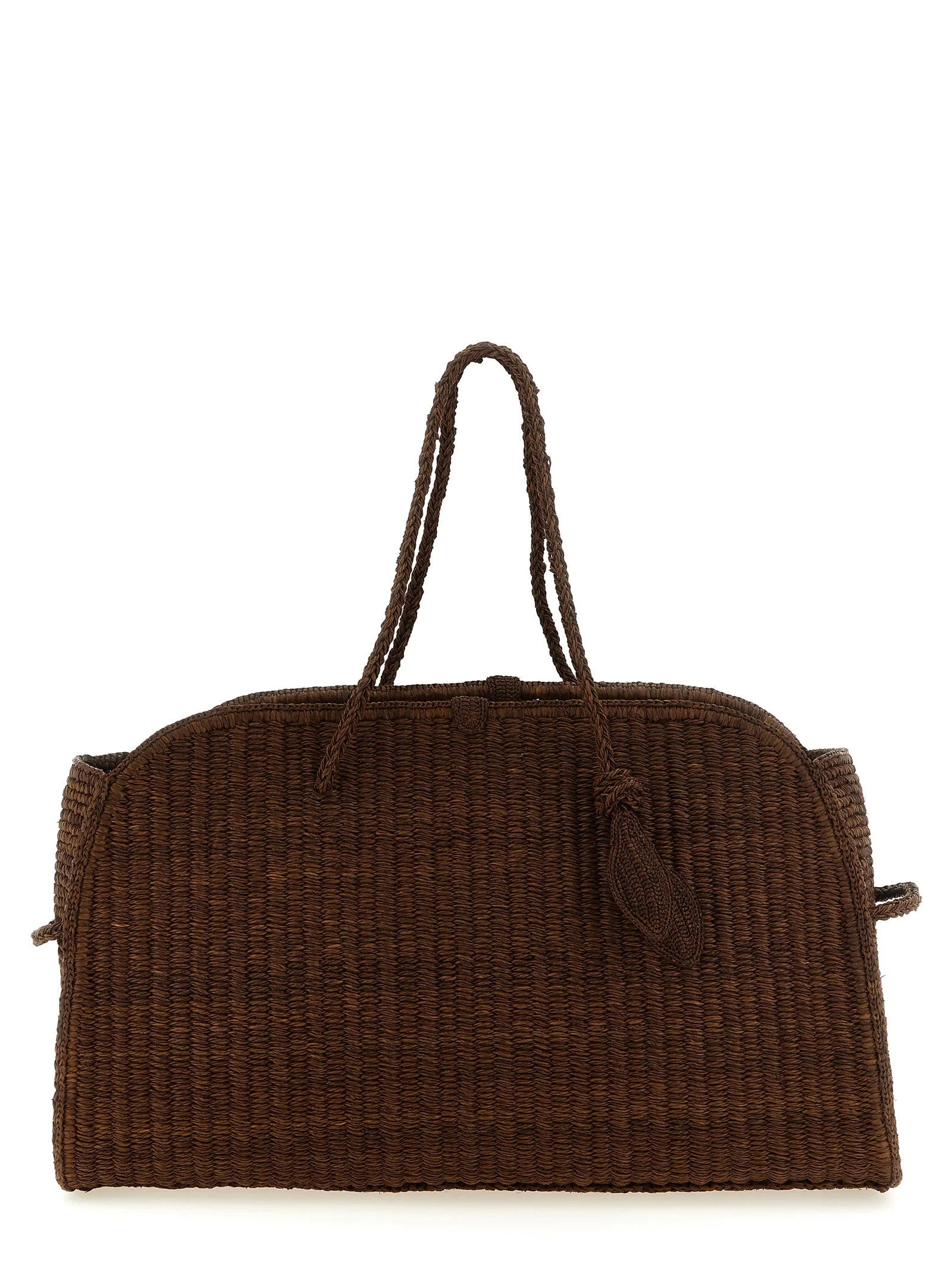 Jacquemus Brown Raffia Tote Bag