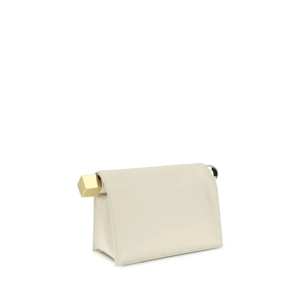 Jacquemus Cream Lamb Ovis Aries Aries Clutch Bag